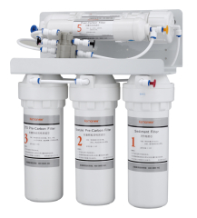 new economical undersink 5 stage water filtration without power