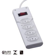 Hot Sale overload protection Power Strip 250V 10A 4 Ports