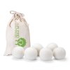 100% wool felt laundry balls with cotton bags