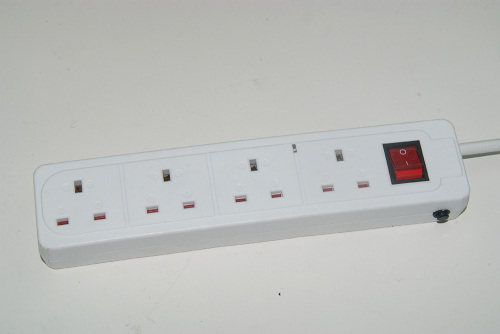 UK extension socket extension lead 2.0 meter electrical socket 6 Outlets