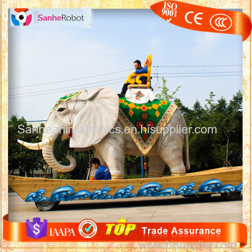 Animatronics Animated hand carved elephant figurine