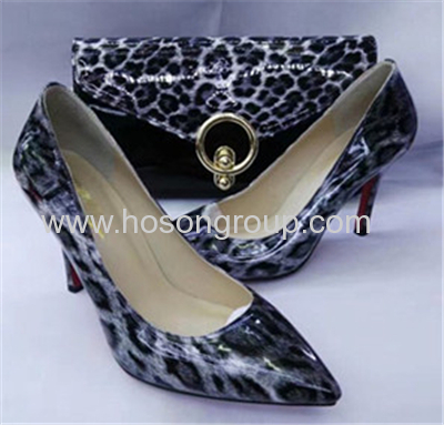 Leopard shoes and bags for women