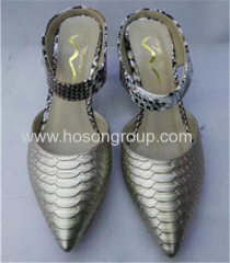 Silver Pointy Stiletto Heel Ladies Dress Shoes