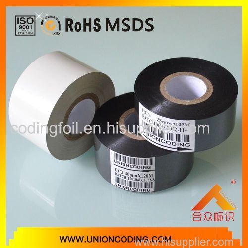 HC3 type HC3 typeBlack color 30mm width hot foil ribbon for Packaging bags