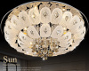 Hot selling oval shape bulb pandent light chandelier for living room or hotel decoration