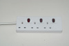 3 Way UK Power Strip Extension ac socket with usb and switch