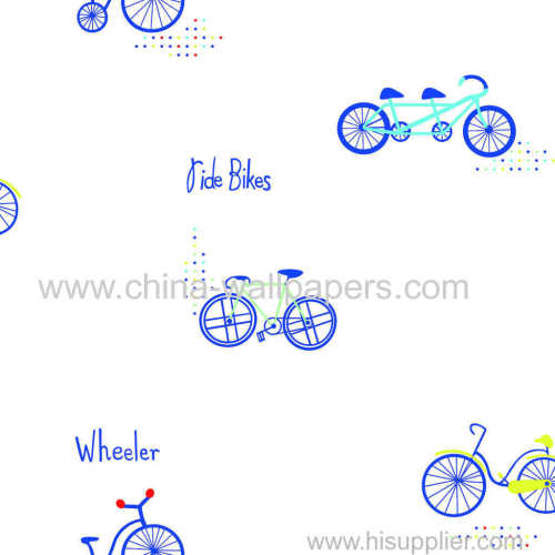 non-woven children water-prof wallpaper