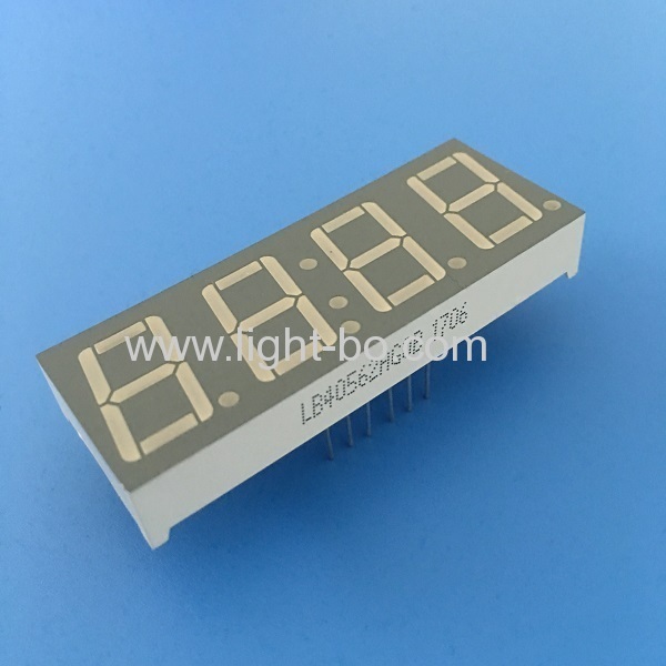 Pure Green 0.56" 4 digit 7 segment led clock display common anode for digital timer