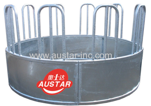 Hot Dipped Galvanized Round Cattle / Horse Hay Bale Feeder Cow Ring Feeder For Sale