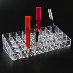 Clear View Makeup Cosmetics Organizer Eyebrow Pencil Lipstick Display Stand Rack Holder Box Case