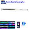 Nicoko 52inch 300W White housing Chasing RGB Halo LED Light Bar straight led lights led Offroad lightwith Bluetooth App