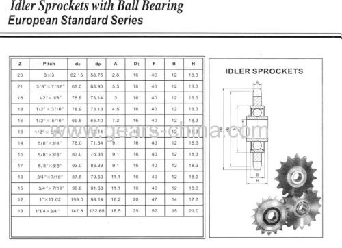 hub sprocket Z=80.08B2 duplex 1/2  Pilot bore. Yellow zinc plated