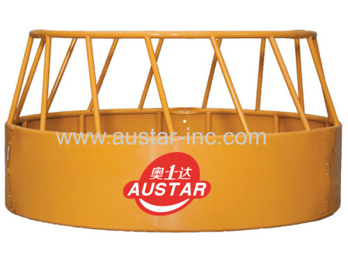 3 Piece Round Galvanized / Power Painted Cattle Horse Bull Hay Bale Feeder Ring Feeder For Sale