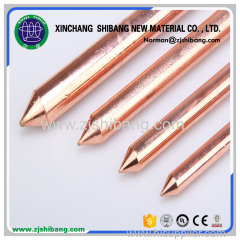 Copper plated earth rod of grounding electrode conductor