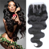 Unprocessed Virgin Human Hair Lace Closure And Frontals Natural Body Wave Style With Baby Hair