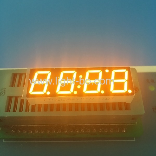 Super bright yellow 4 digit 0.39" 7 segment led display for home appliances