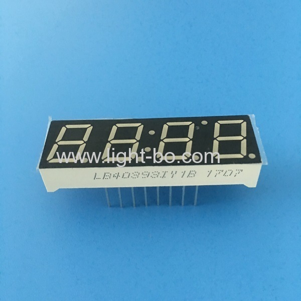 Super bright yellow 4 digit 0.39" 7 segment led display for home appliances