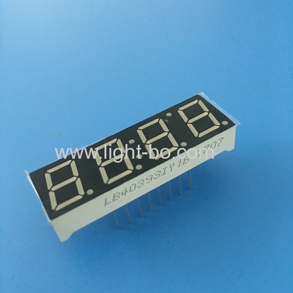 Super bright yellow 4 digit 0.39" 7 segment led display for home appliances