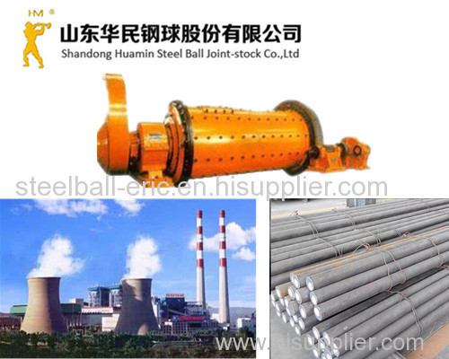 China made grinding steel rods grinding metal round rods for mining industry huamin