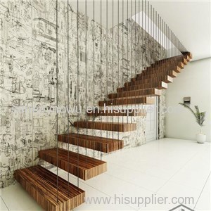 Wooden Floating Staircase For Office/Home
