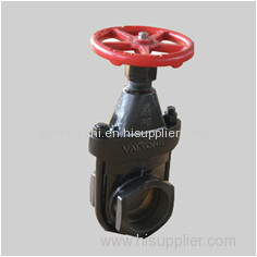 125S clip gate valve OS&Y solid wedge disc inside screw