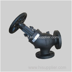 ANSI B16.34 250S ductile iron angle stop check valve flanged ends