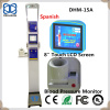 Spanish Language Ultrasonic electronic height and weight scale with PESO Coin machine