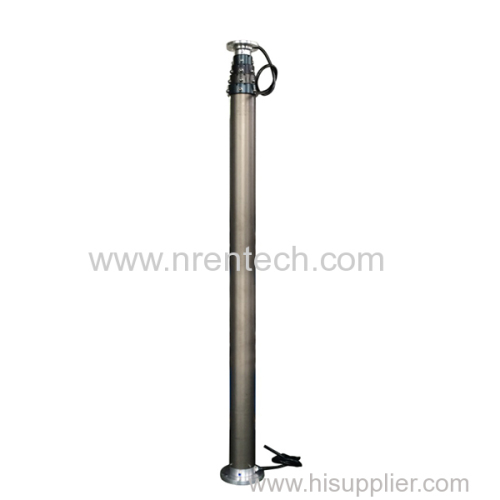 6m CCTV pneumatic telescopic mast for mobile security serves vehicles telescoping mast vertical mast