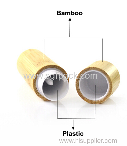empty bamboo lip balm tube lip balm oil container