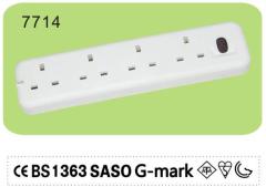 tabletop power strip with usb and light