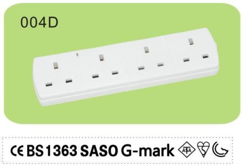 Individually switched extension lead with usb