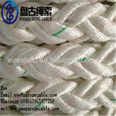 china Qingdao Pangu Hawse 65mm Double Braided Nylon/pp/pe/uhmwpe lifting winchshipping MARINE ROPE cable