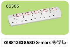 Power surge protector with usb