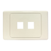 2 Port Network Socket Rj45 wall plate For Australia