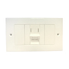 1port UK type Flat Wall Plate