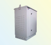 Network cabinet with heat exchanger