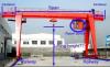 Outside Warehouse double girder hook door crane