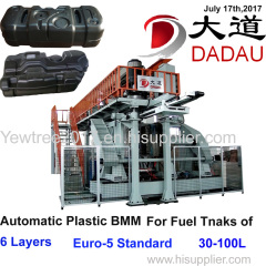 6 layers fuel tank extrusion blow molding/moulding machine