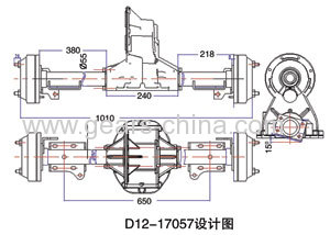 electric golf cart motors transaxle  rear differential 