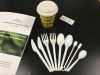 100% biodegradable compostable CPLA flatware knife fork spoon