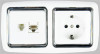 Flush type schuko socket with RJ11+RJ45 sliver frame