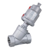 Threaded Pneumatic Angle Seat Valve with Stainless Steel Actuator