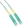 LC to LC OM3 Duplex Fiber Optical Patch Cable 1M