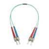 ST to ST OM3 Duplex Fiber Optical Patch Cable 1M