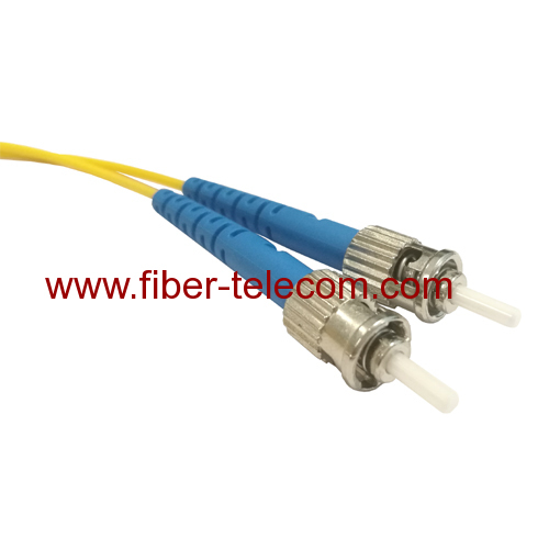 ST to ST Single Mode Duplex Fiber Optical Patch Cable 1M