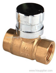 Brass Magnetic Lockable Ball Valve BS21 Standard