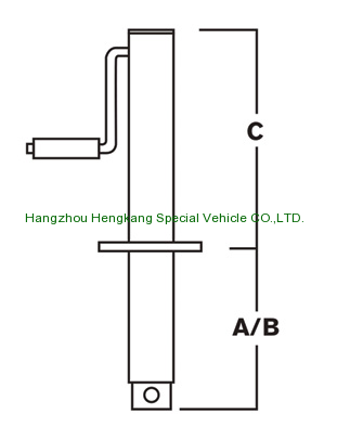 2000LBS capacity side wind A-frame  trailer jack