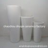 white colour ceramic vase set of three