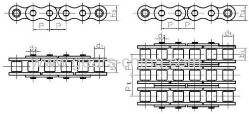 solid bushing precision roller chain