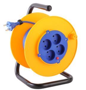 Italy series cable reel 20M universal 4 outlet socket cable reel